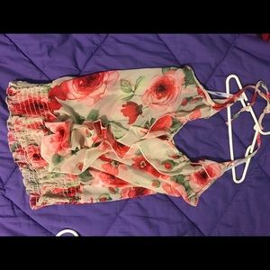 Halter florar top